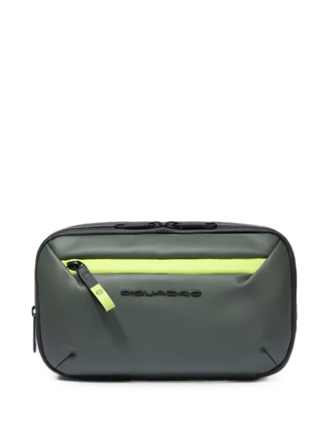 PIQUADRO water-resistant rubberised toiletry bag