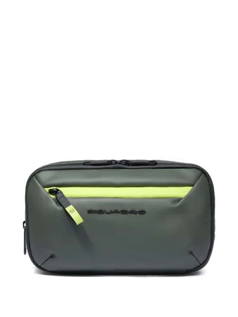 PIQUADRO water-resistant rubberised toiletry bag