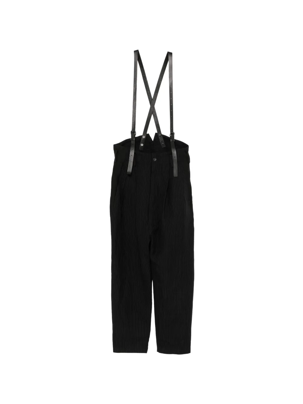 Nude:Masahiko Maruyama striped panelled trousers - Noir Nude:Masahiko Maruyama striped panelled trousers - Noir
