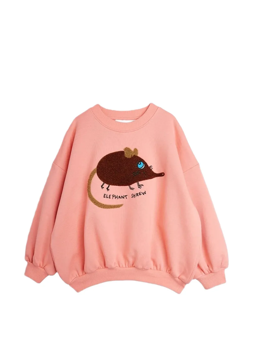 Mini Rodini Elephant Shrew-embroidered sweater Roze