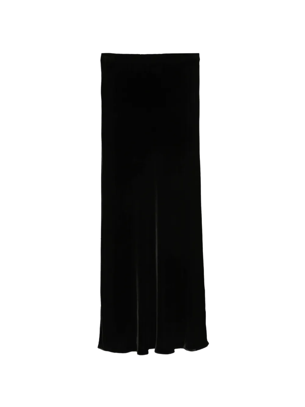 Róhe Velvet Long Skirt in Black, view 2