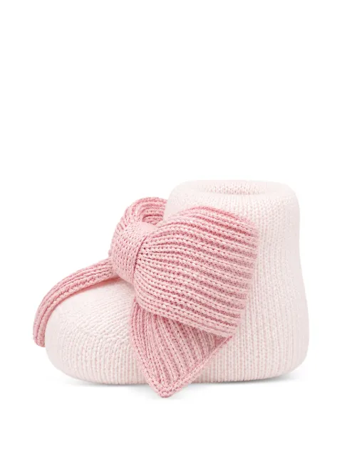 Bébé di Almy bow-detail knitted pre-walkers