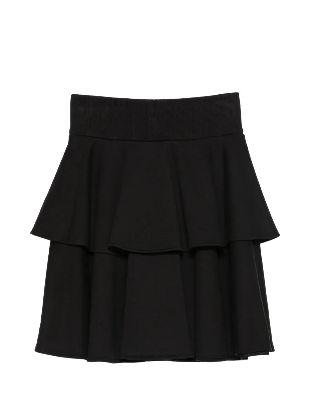 Dolce & Gabbana Kids Secret Garden gelaagde rok met ruches Zwart