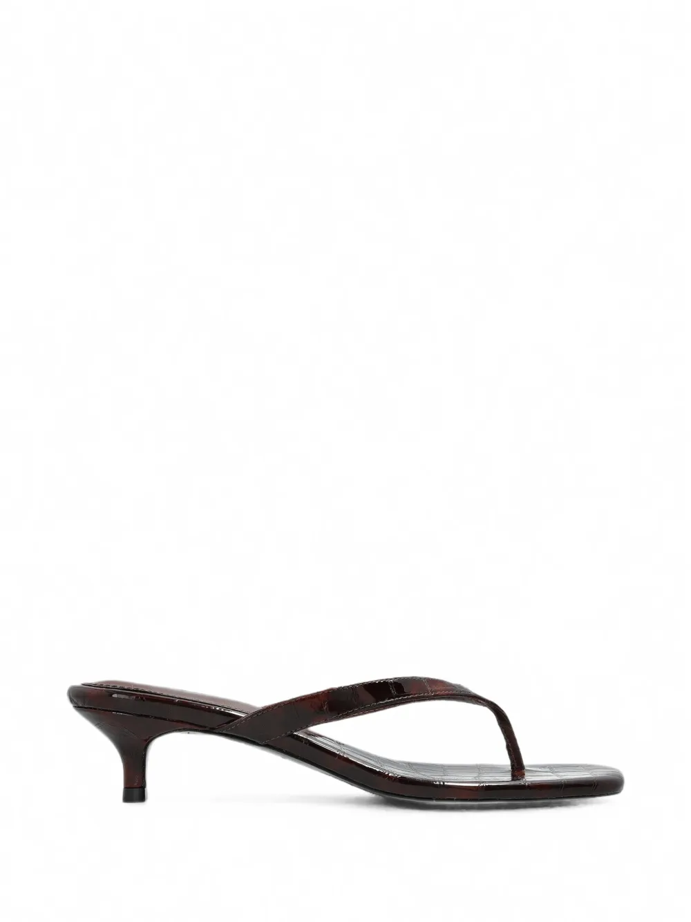 BLACK SUEDE STUDIO Kendal crocodile-effect leather sandals