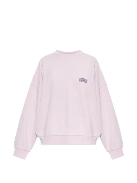 American Vintage Plizzy logo-print sweatshirt