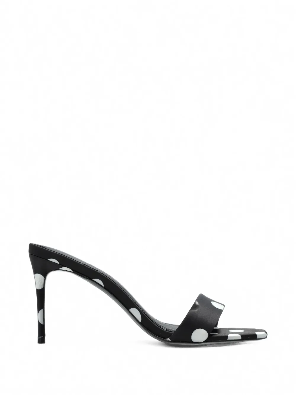 BLACK SUEDE STUDIO Naomi polka-dot satin sandals