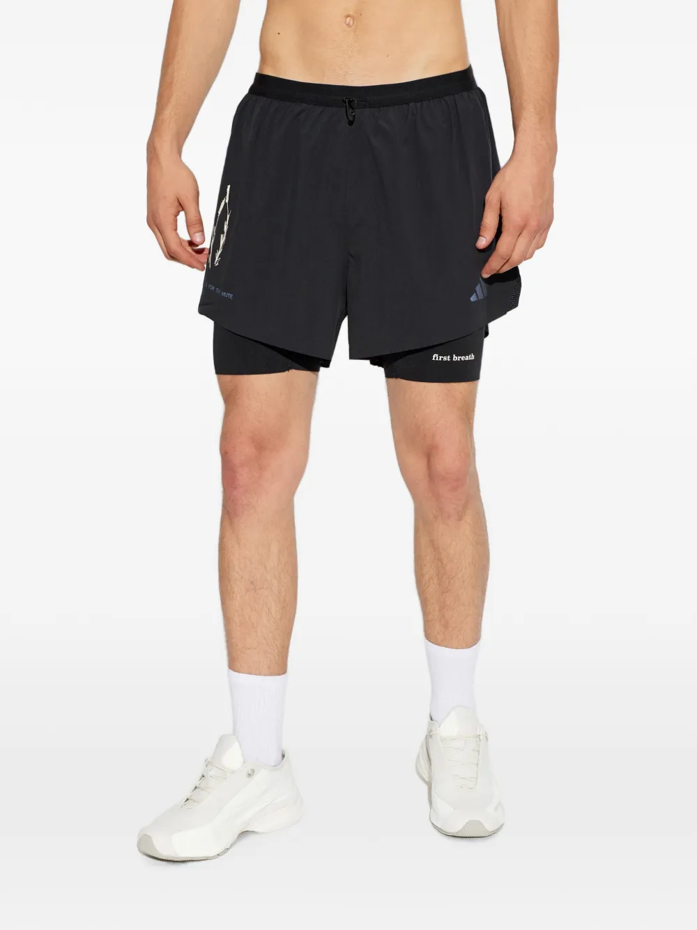adidas Song for the Mute gelaagde shorts Zwart