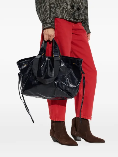 ISABEL MARANT Wardy crinkled leather tote bag