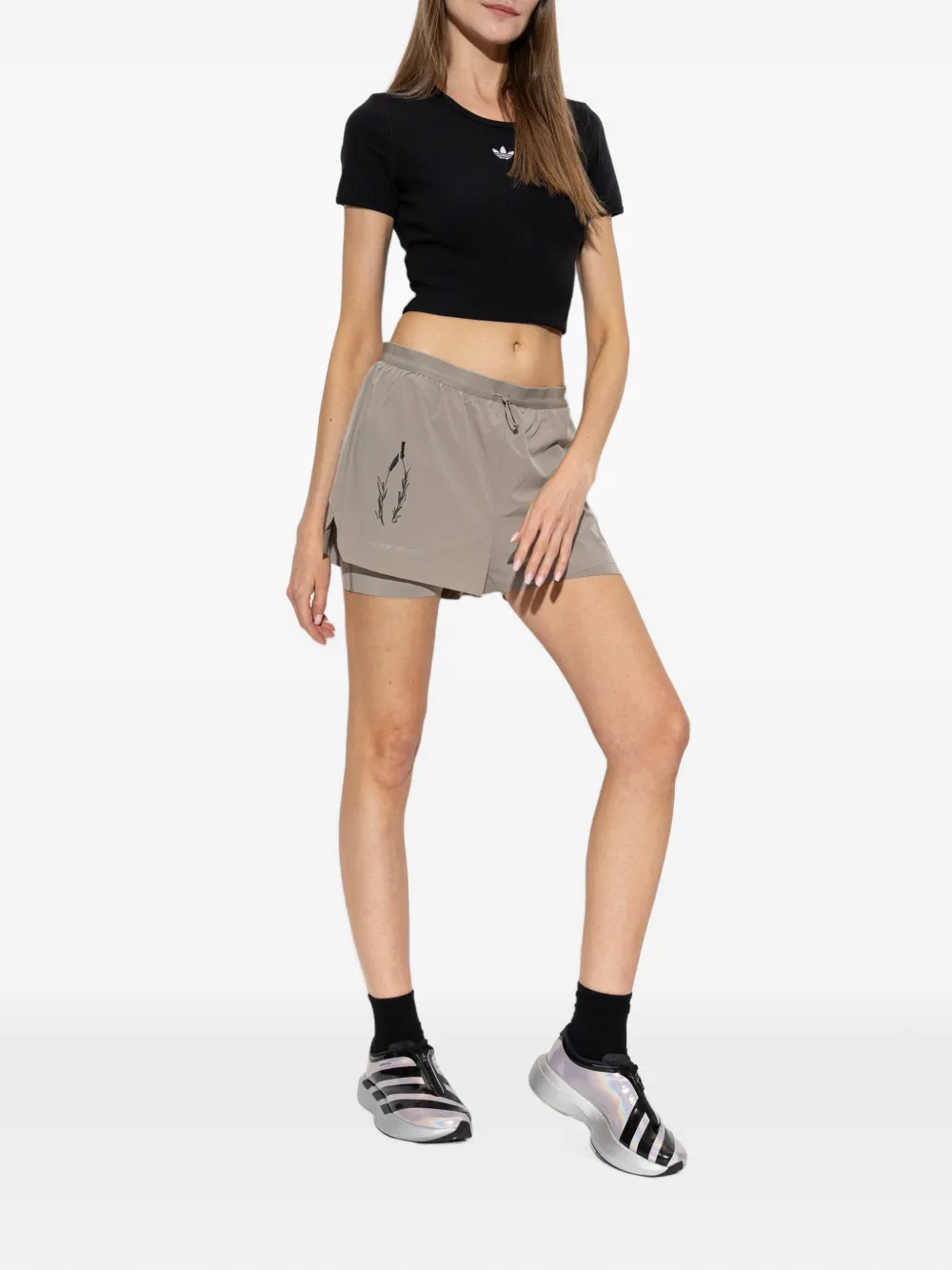 adidas x Song for the Mute gelaagde shorts Beige