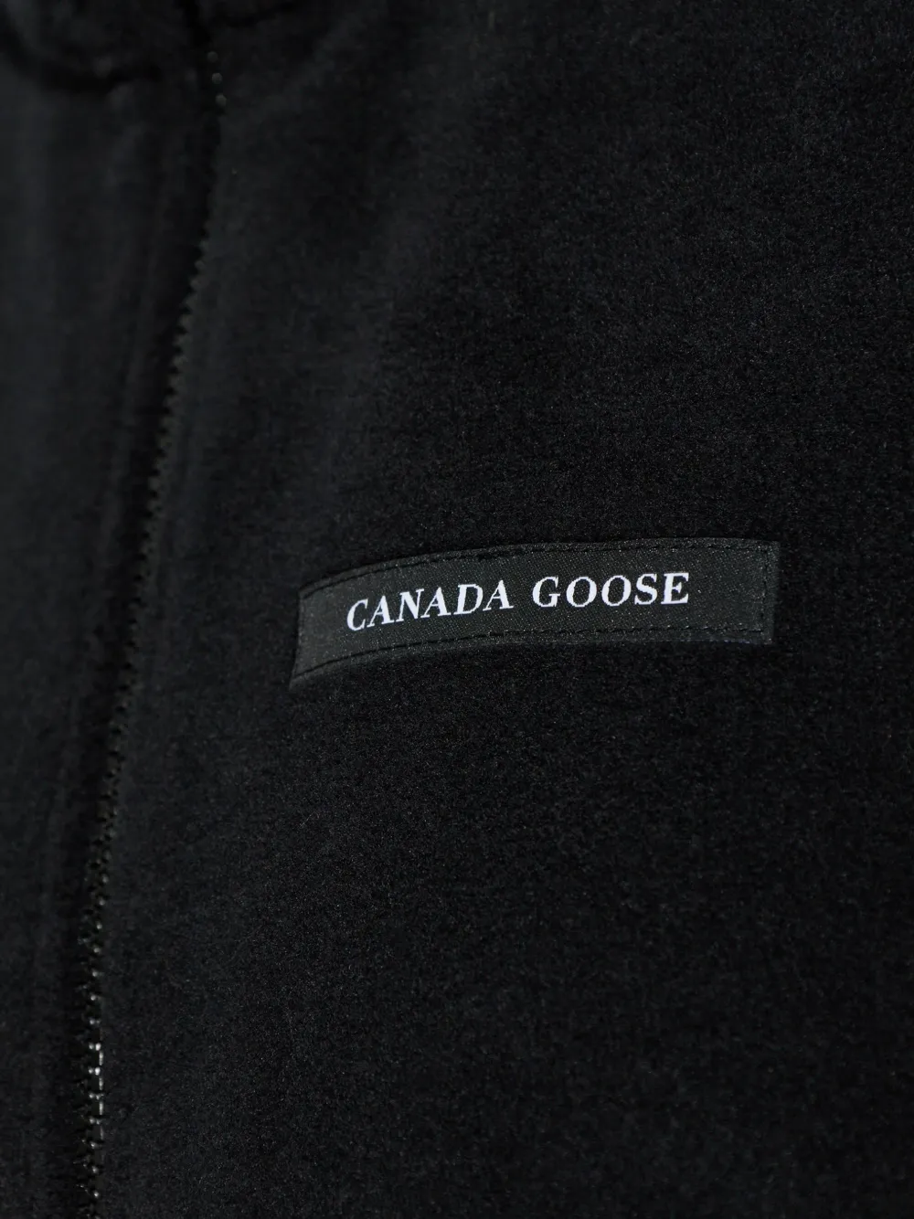 Canada Goose Tayen logo-patch oversized jacket Zwart