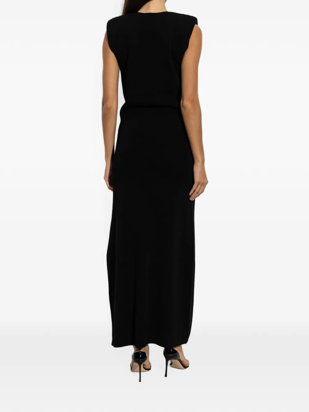 By Malene Birger Rowen maxi-jurk met sleutelgatdetail Zwart