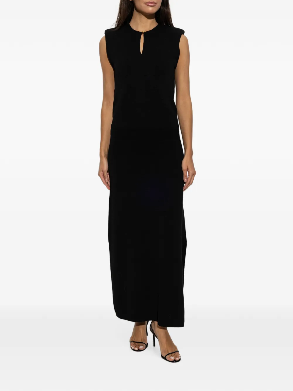 By Malene Birger Rowen maxi-jurk met sleutelgatdetail Zwart