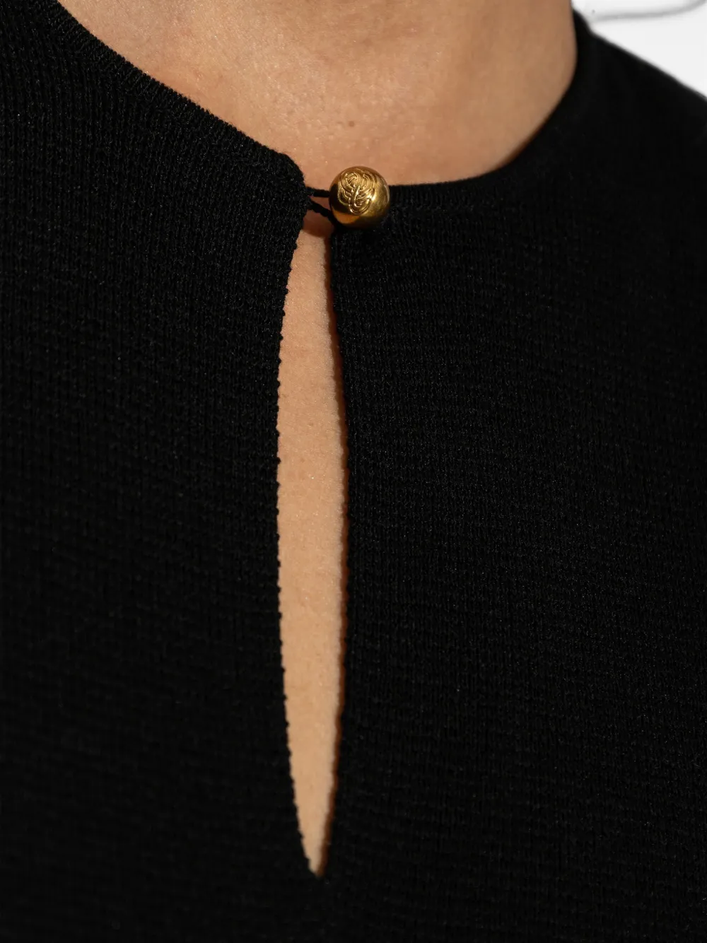 By Malene Birger Rowen maxi-jurk met sleutelgatdetail Zwart