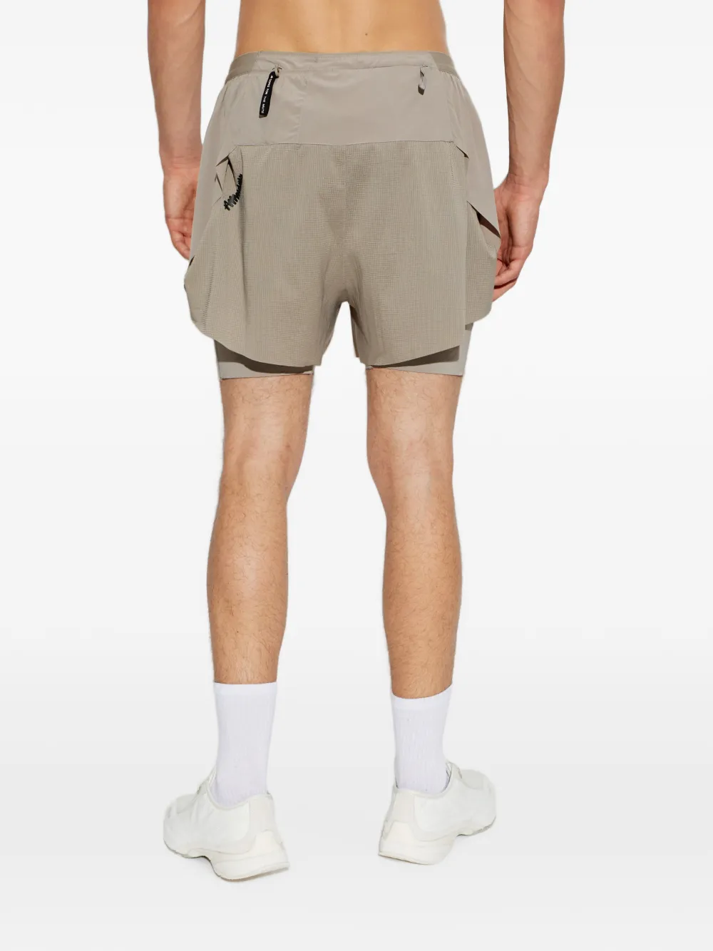 adidas x Song For The Mute gelaagde shorts met logo-print Beige