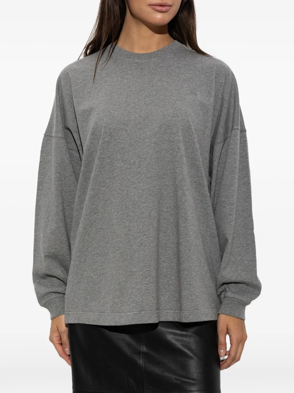 By Malene Birger Carala logo-embroidered sweatshirt Grijs