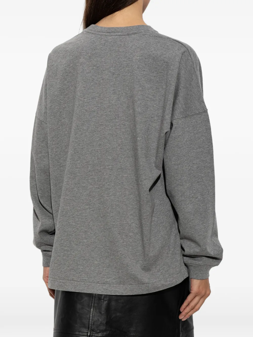 By Malene Birger Carala logo-embroidered sweatshirt Grijs