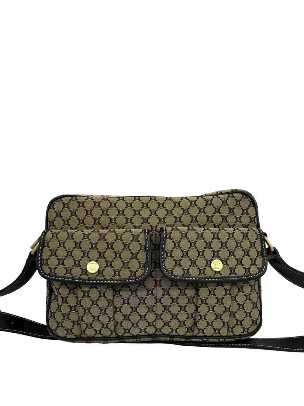 Celine Pre-Owned 2000 Macadam Canvas crossbody bag - Toni neutri