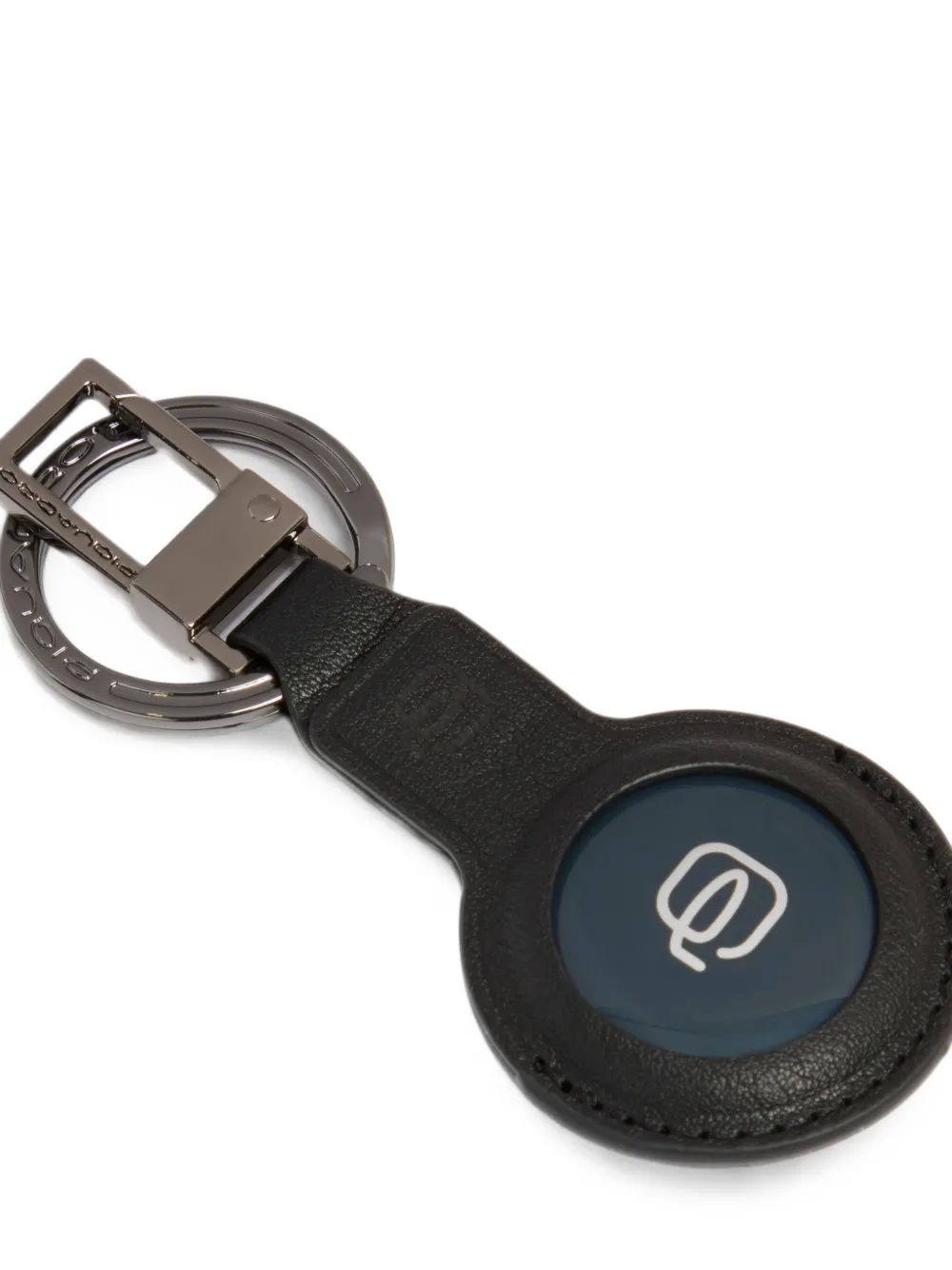 PIQUADRO Keychain with Bluetooth Tracker Slot Zwart