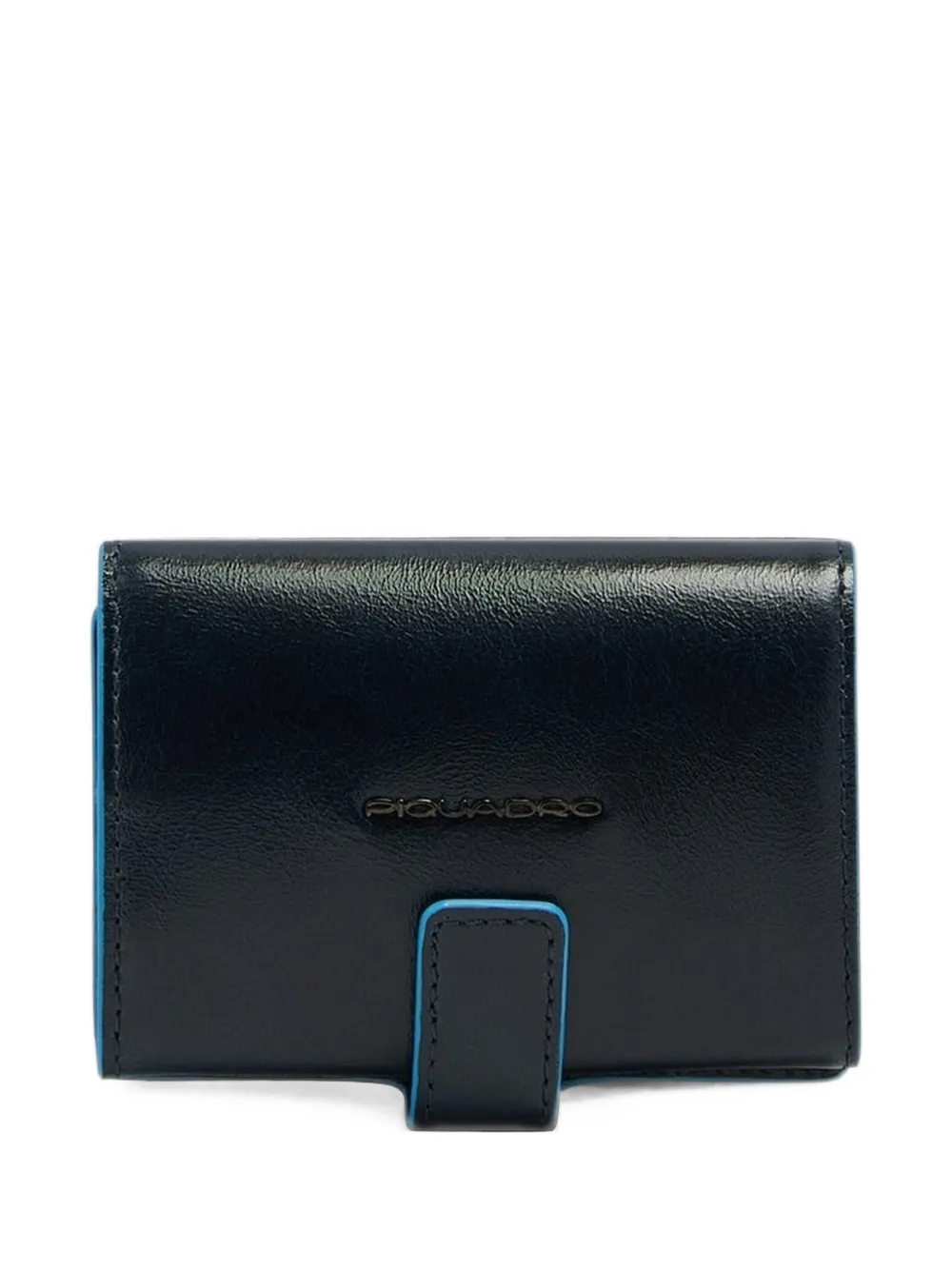 PIQUADRO logo-debossed leather cardholder