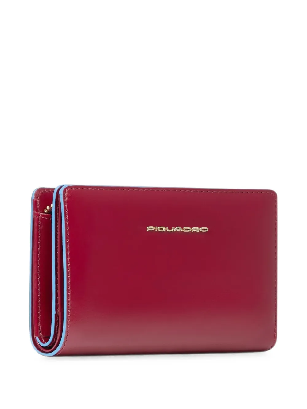 PIQUADRO logo-plaque bifold wallet Rood