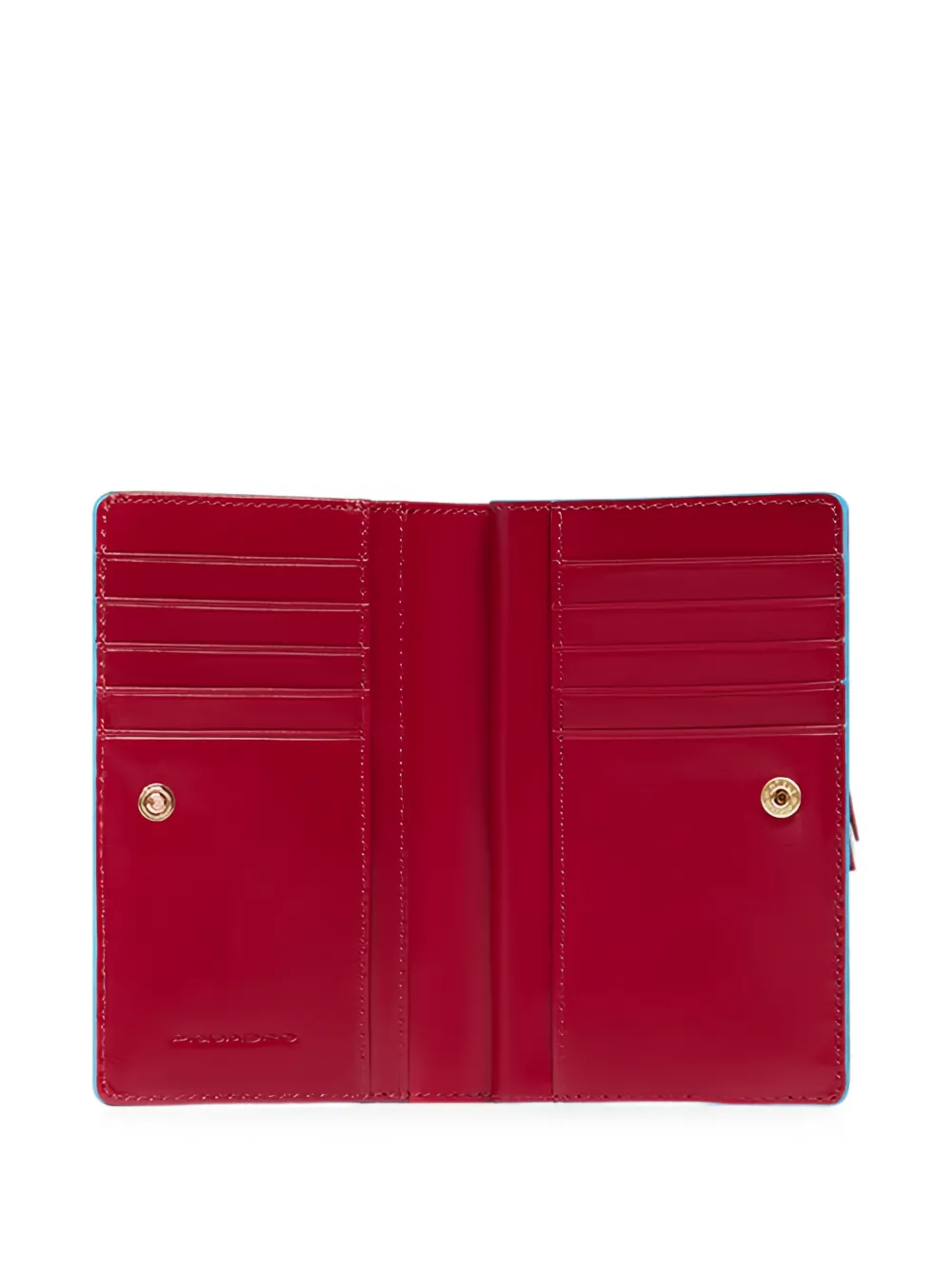 PIQUADRO logo-plaque bifold wallet Rood