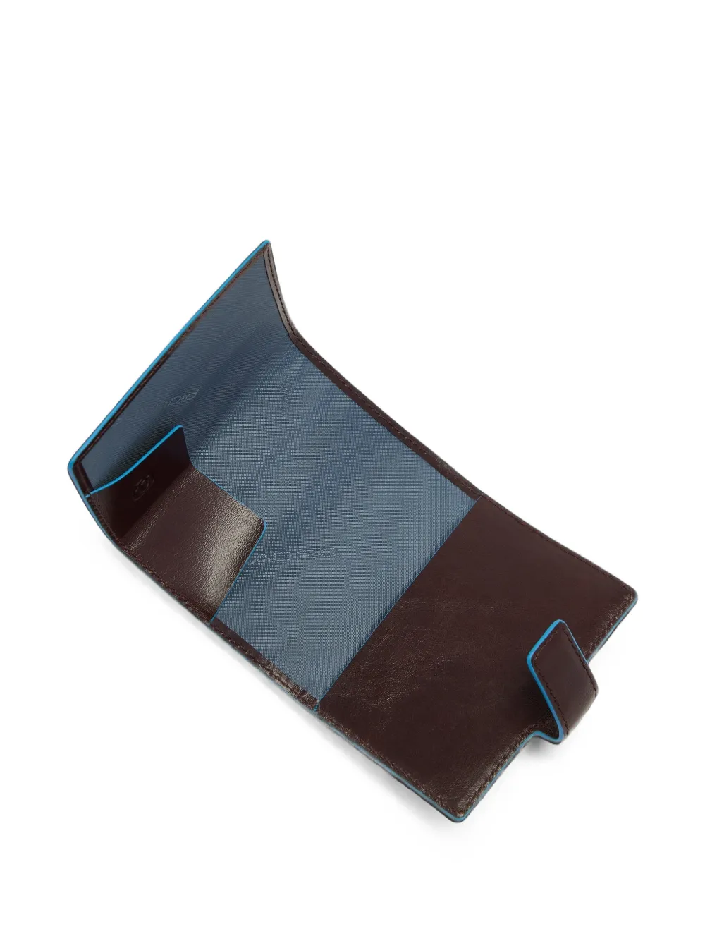PIQUADRO Blue Square pasjeshouder met logo-plakkaat Bruin