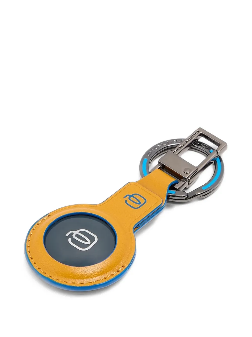 PIQUADRO Leren sleutelhanger met Bluetooth-tracker Geel