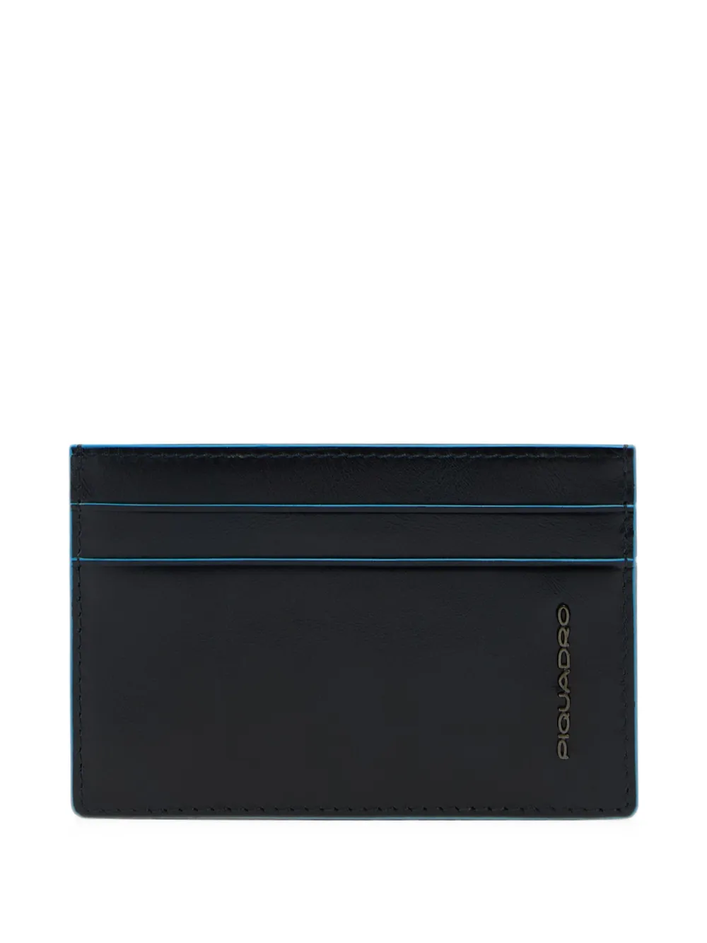 PIQUADRO logo-engraved leather cardholder · One Size