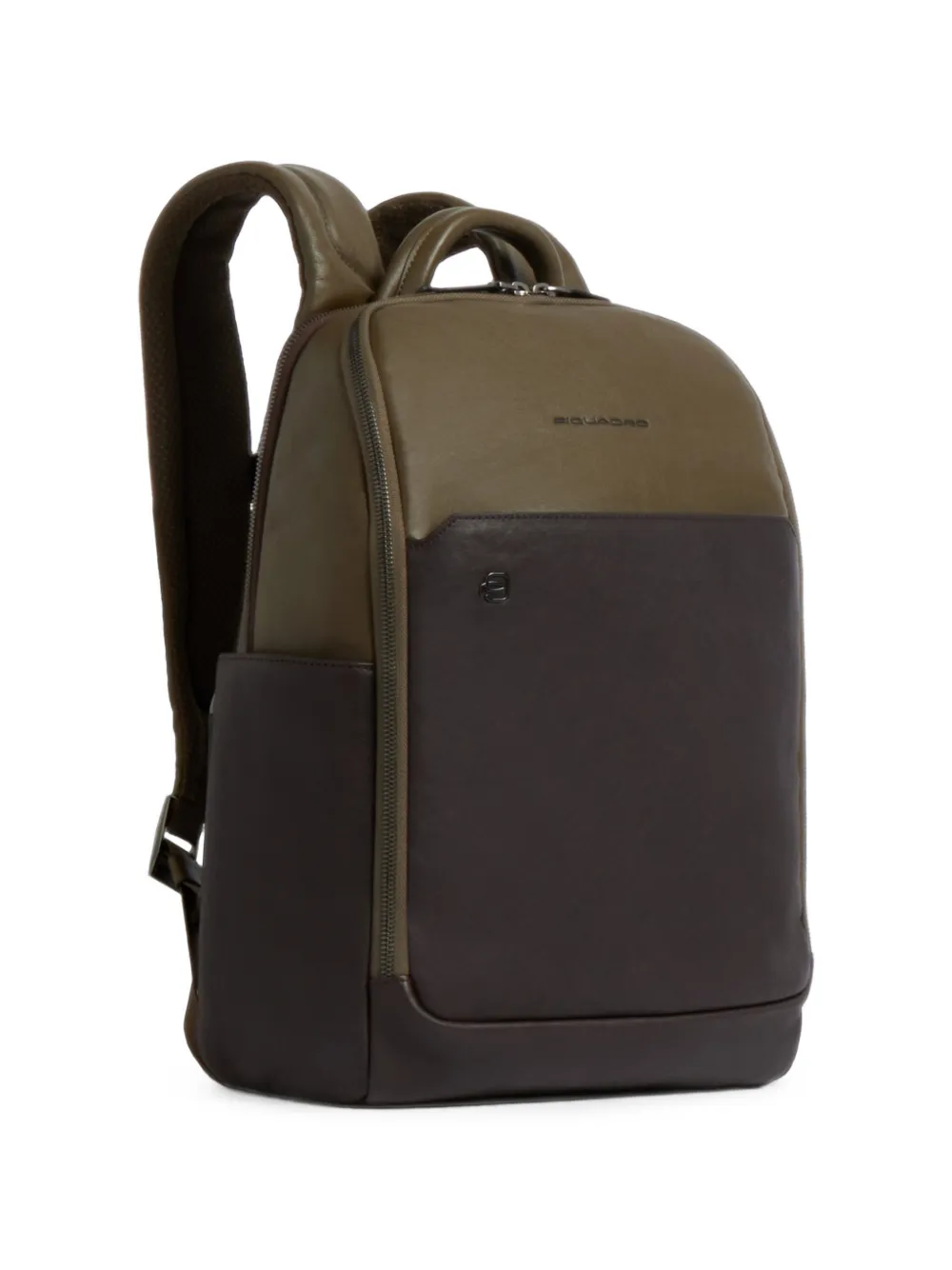 PIQUADRO Leren laptoprugzak Bruin