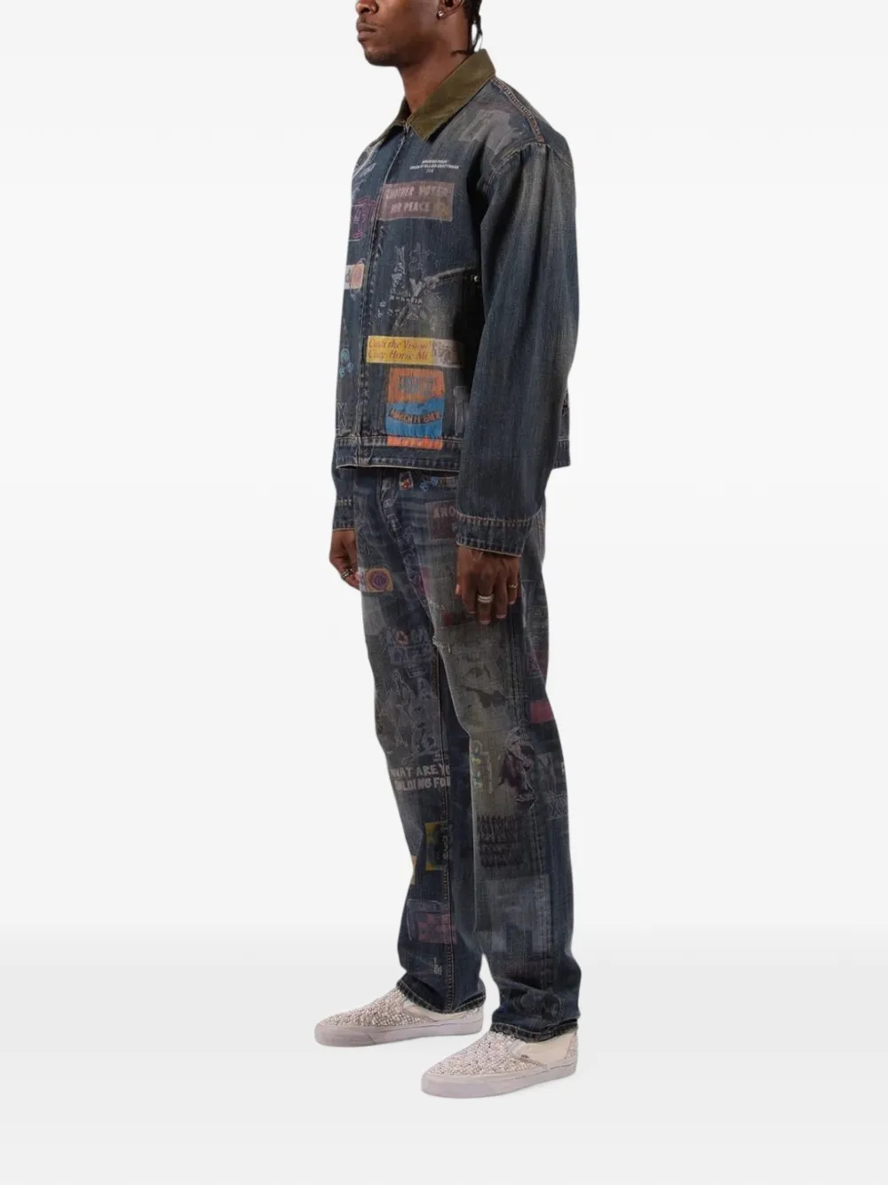 BLDG4 Denim jack Blauw