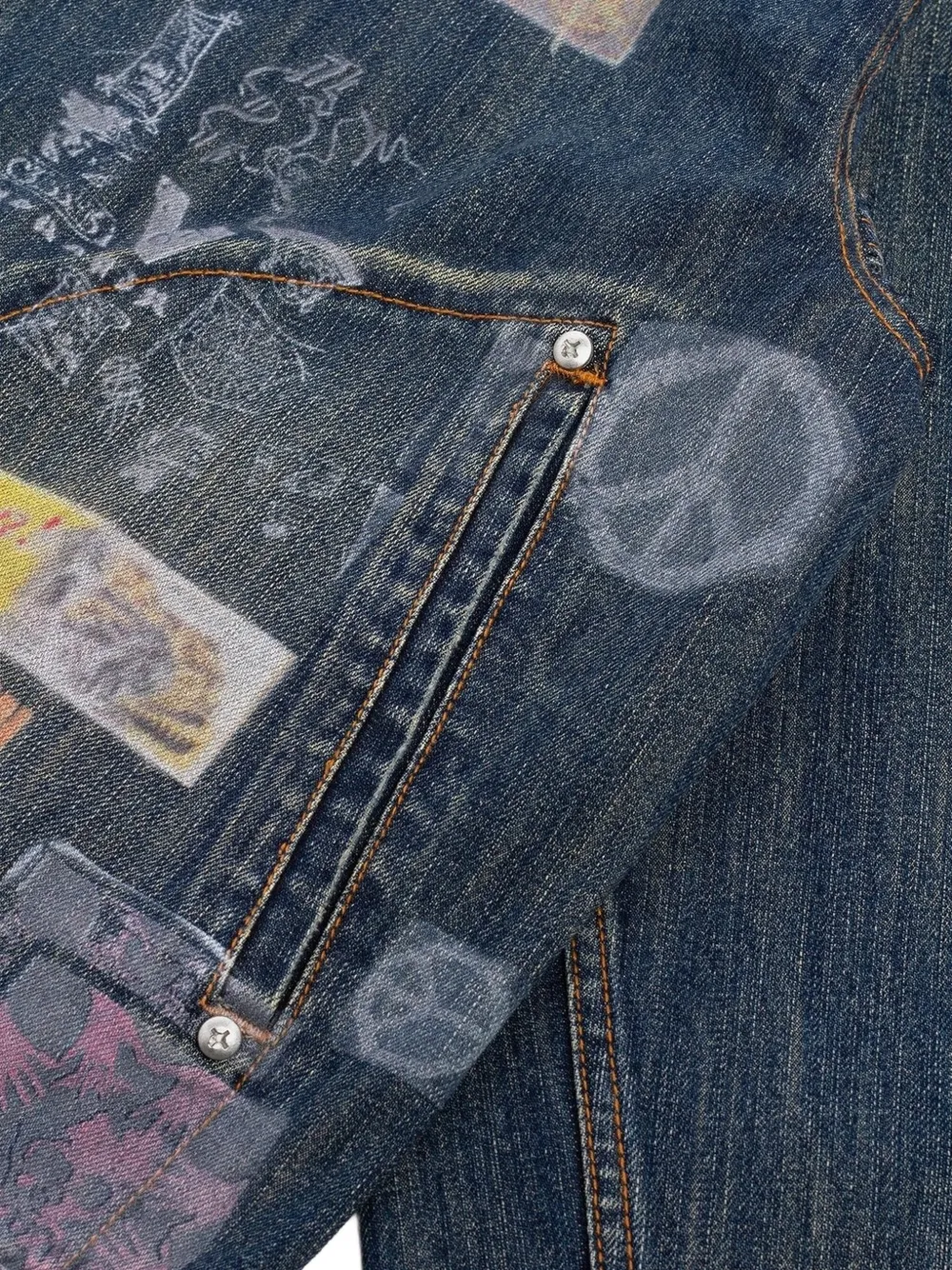 BLDG4 Denim jack Blauw