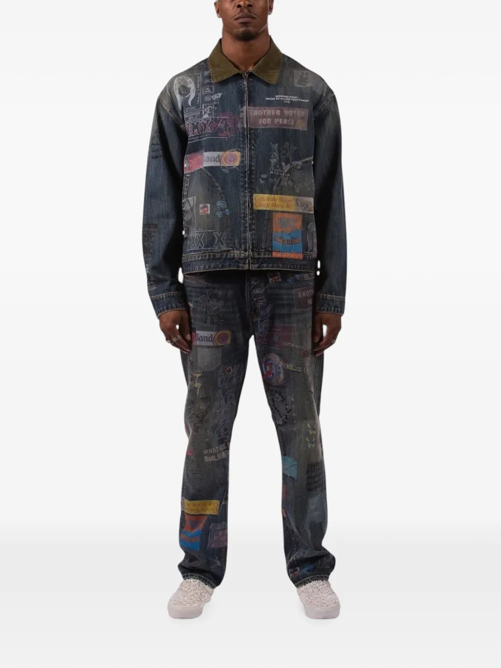 BLDG4 Denim jack Blauw