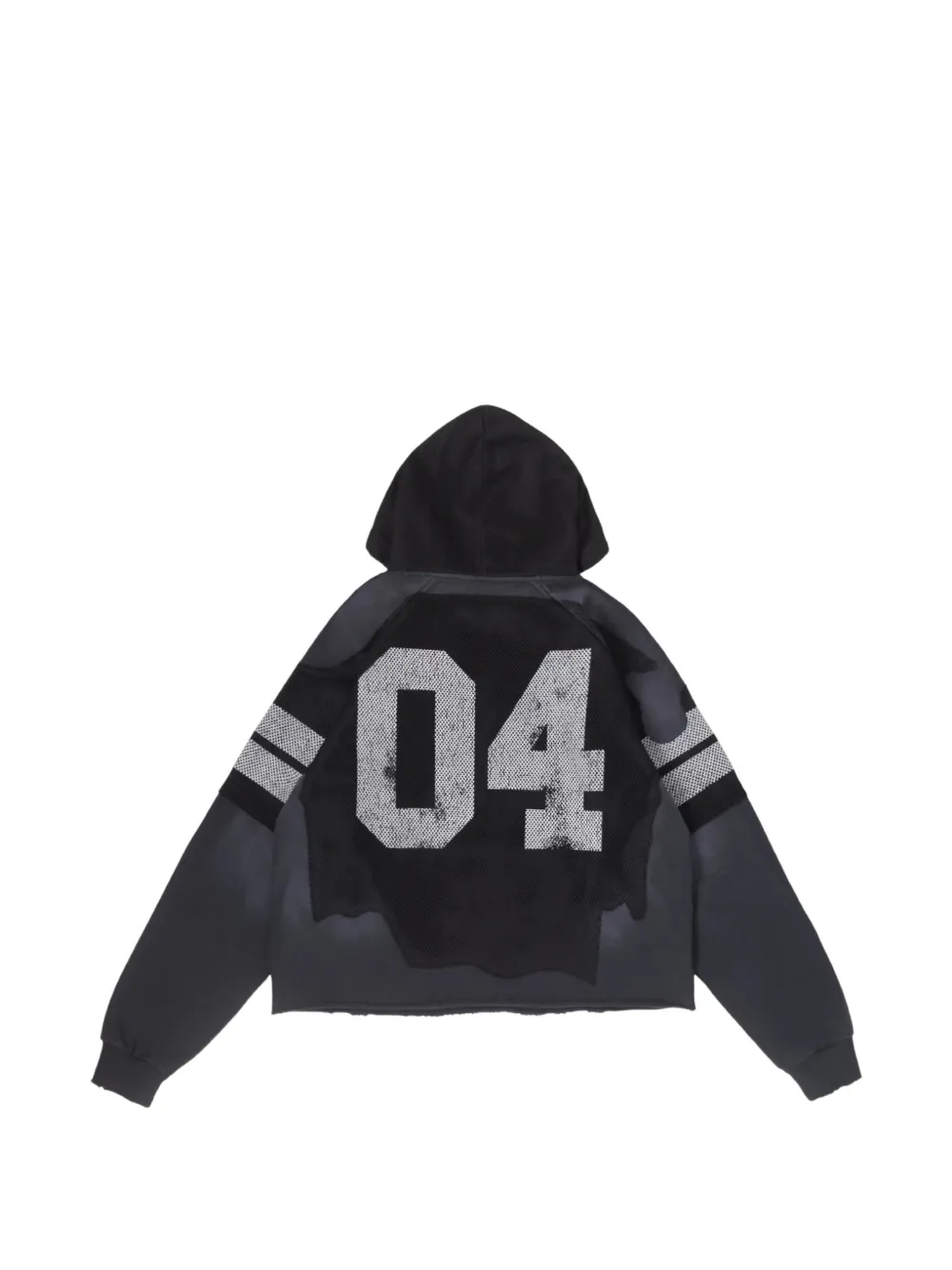 Bldg4 Frame Kangaroo-pocket Hoodie In Black