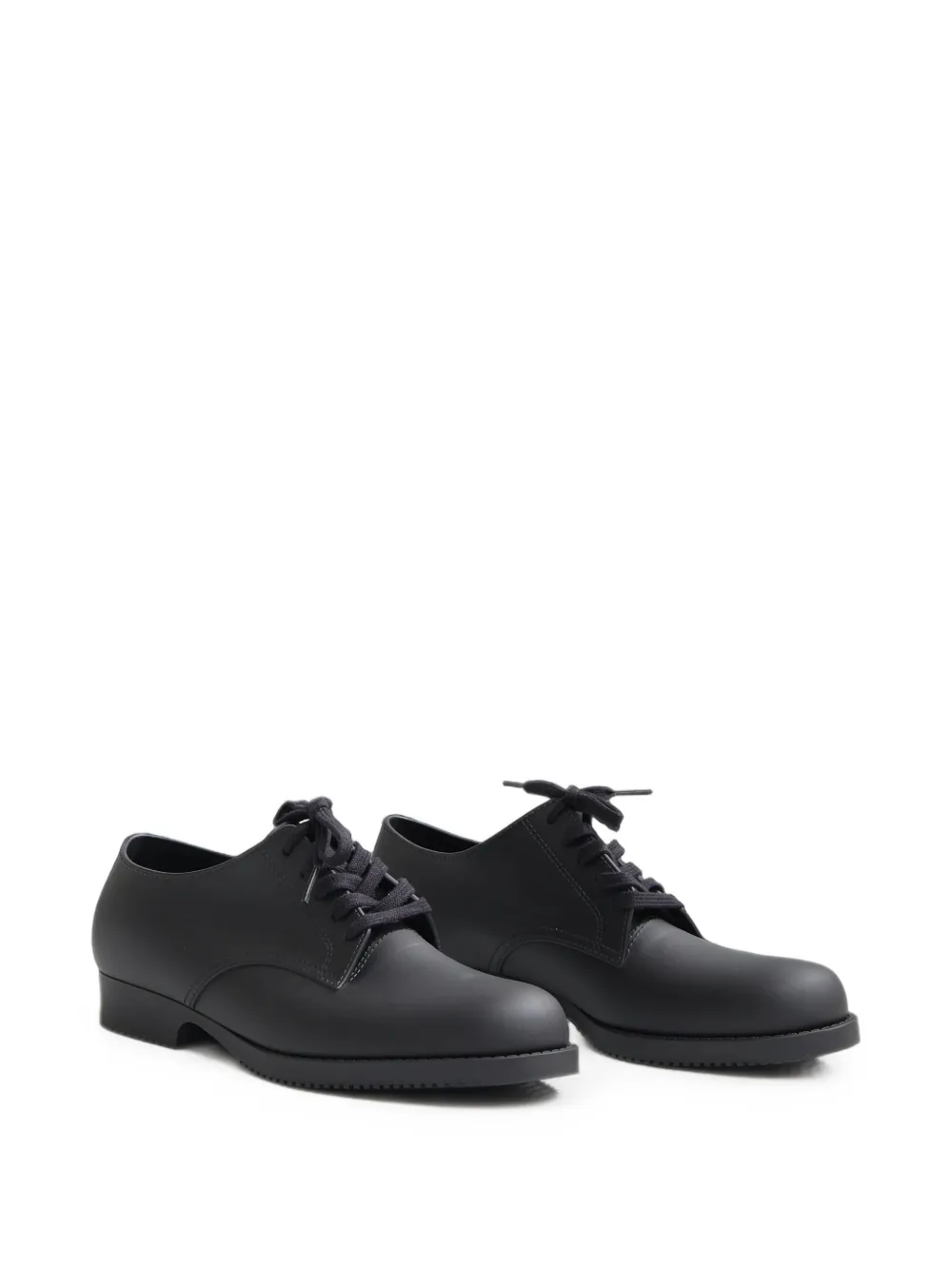 Comme Des Garçons Melissa Blucher Derby Shoes in Black, view 2