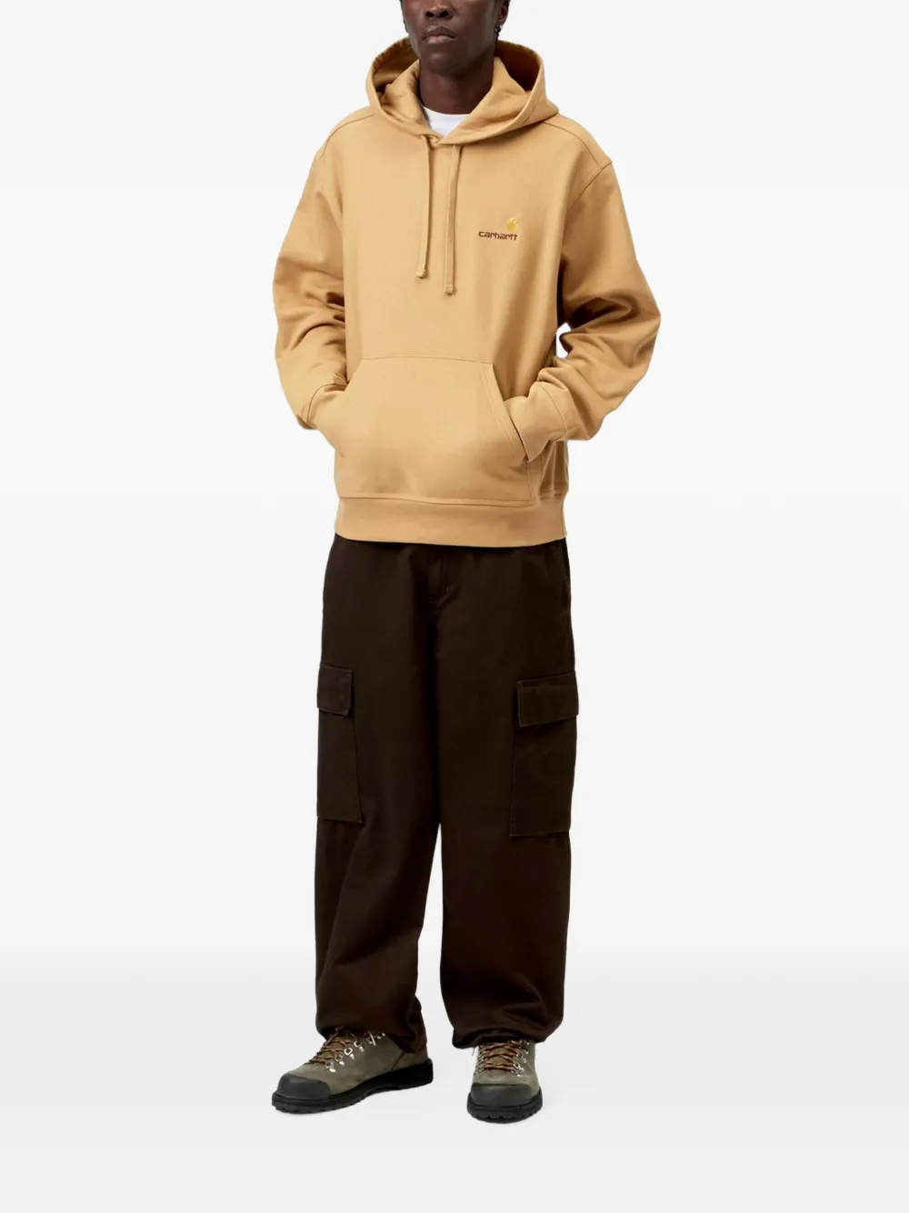 Carhartt WIP American Script hoodie Beige