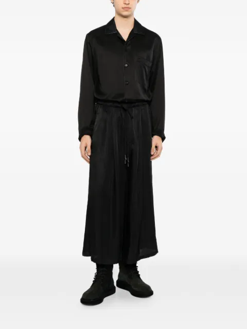 Nude:Masahiko Maruyama elasticated drawstring cropped trousers 
