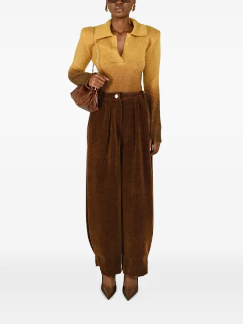 Rowen Rose degradé-effect polo sweater