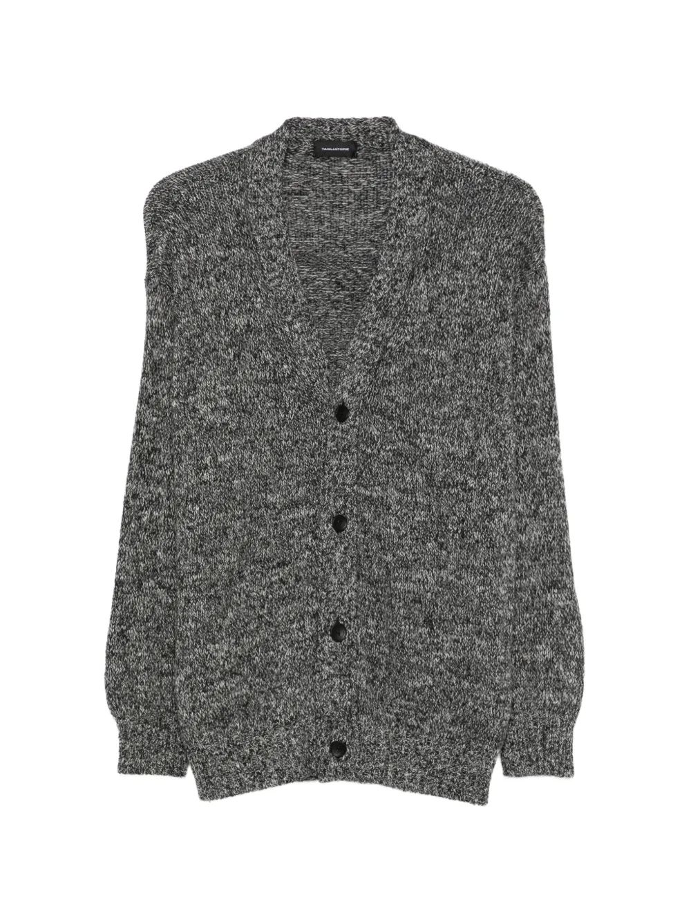 Tagliatore marl-knit V-neck cardigan - Grey