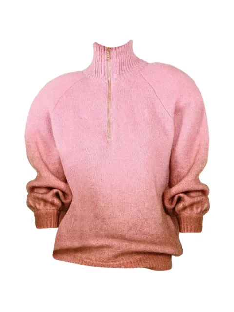 Rowen Rose degradé zip-fastening sweater