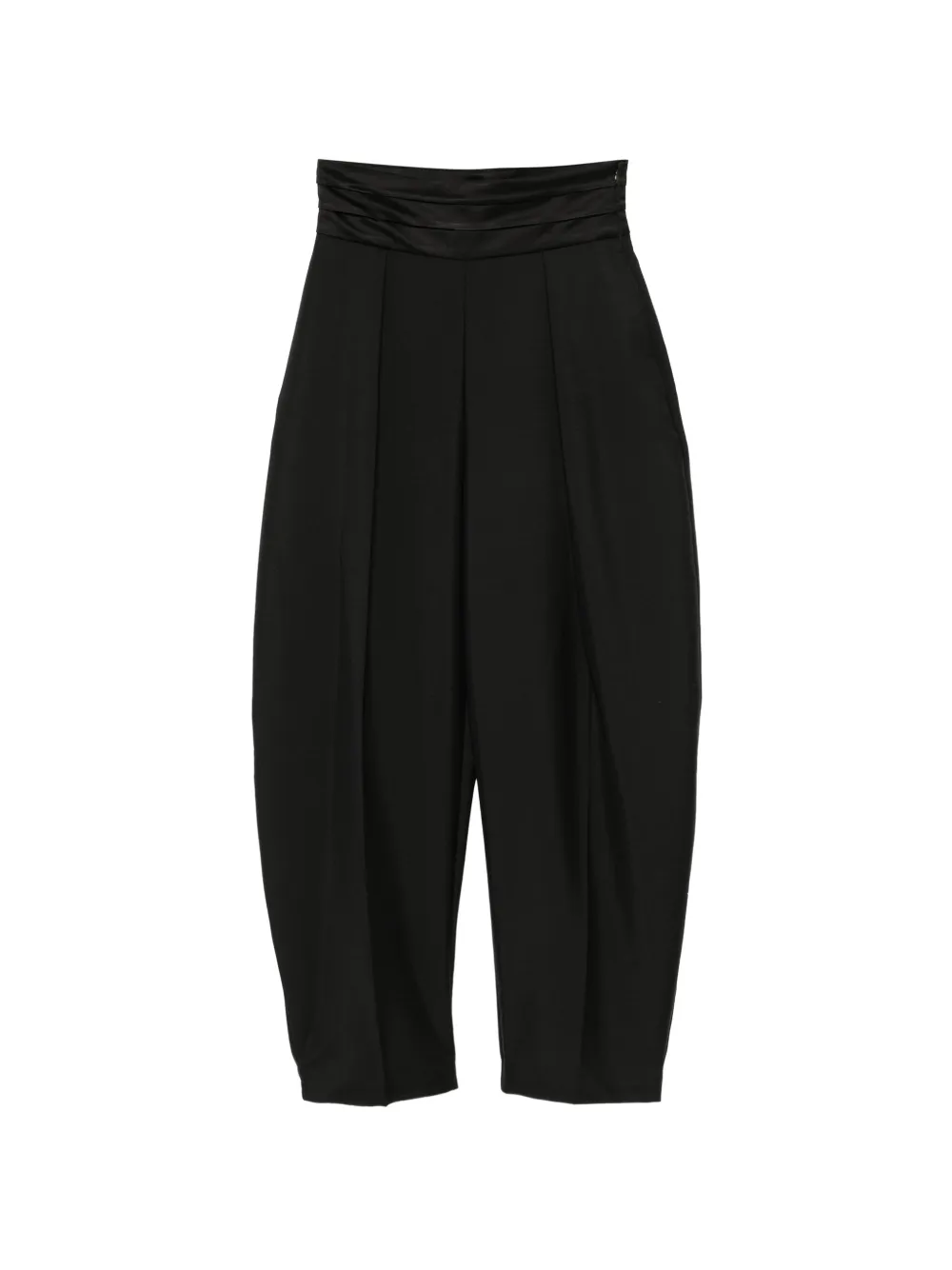 Róhe pleated satin-waistband trousers