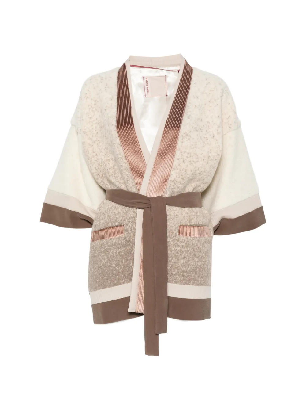 Antonio Marras belted bouclé jacket - Toni neutri