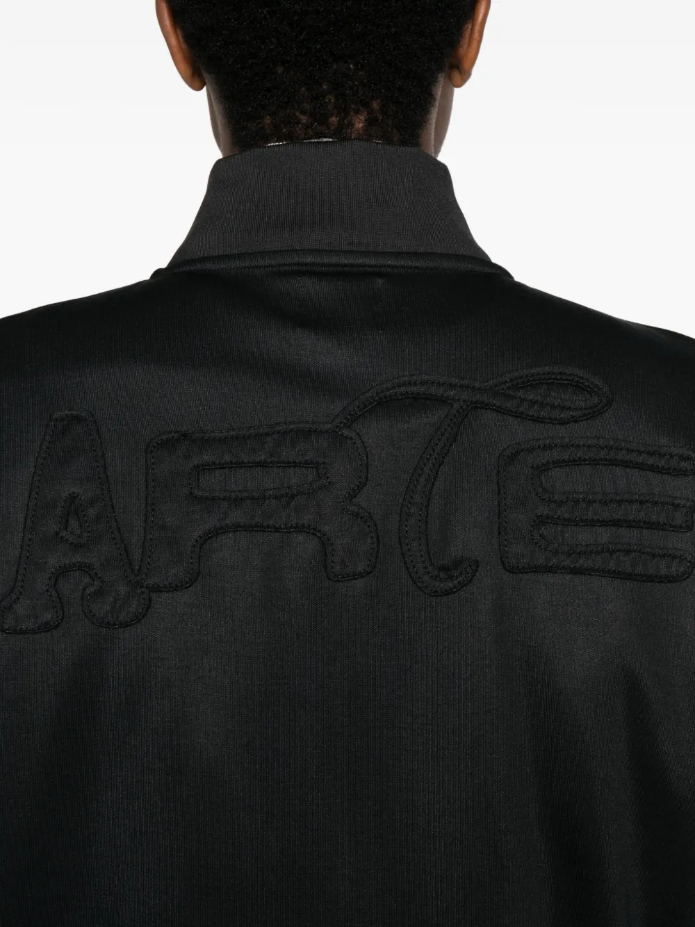 Arte Antwerp Sweater met geborduurd logo en ritssluiting Zwart
