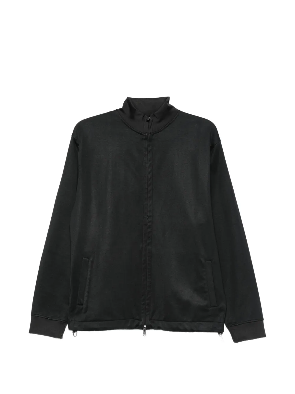 Arte Antwerp Sweater met geborduurd logo en ritssluiting Zwart