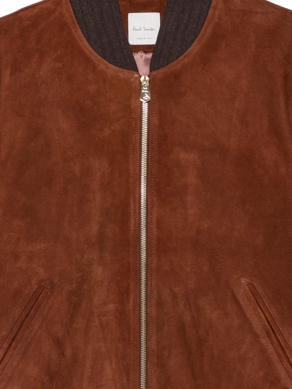 Paul Smith suede zip-fastening jacket Bruin