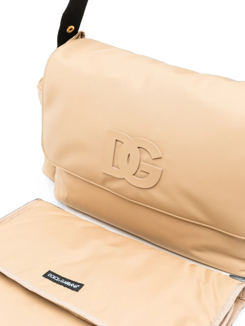 Dolce & Gabbana Kids Luiertas met DG-logo Beige