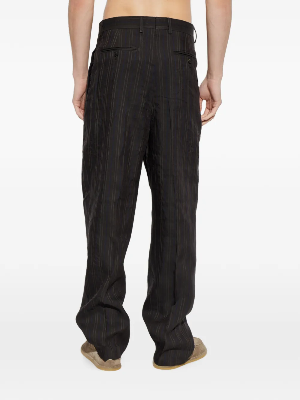 Ferragamo Gestreepte broek Zwart