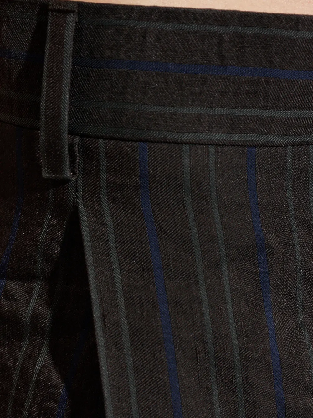 Ferragamo Gestreepte broek Zwart