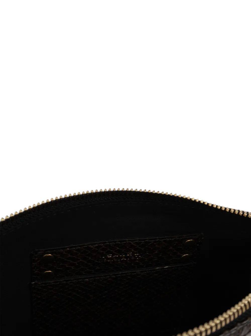 ISABEL MARANT Nessah snake-effect leather cross body bag Bruin