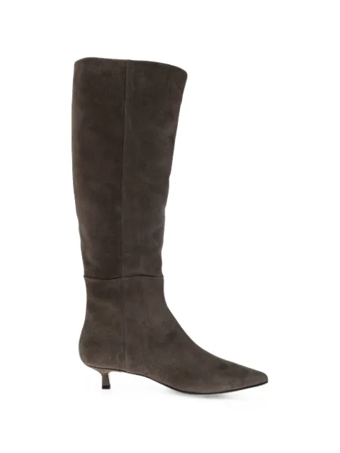 Aeyde Sabrina suede knee-high boots