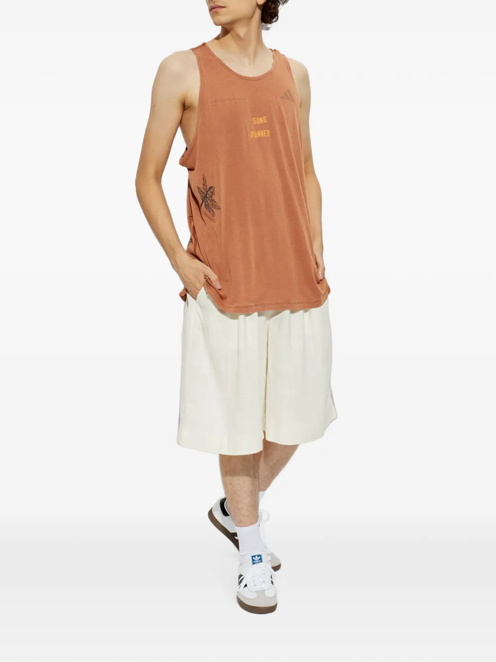 adidas X Song For The Mute graphic-print tank top Bruin